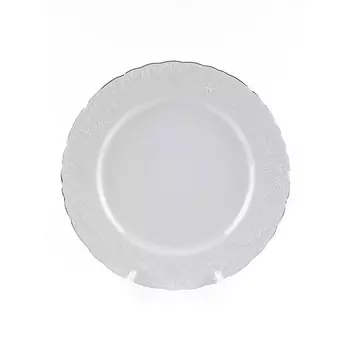 Блюдо круглое Cmielow Rococo «Узор платина», d=32 см