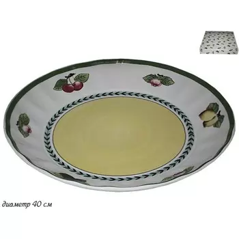 Блюдо круглое Lenardi «Фрукты», d=40 см