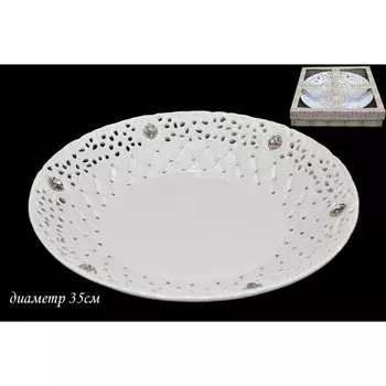 Блюдо круглое Lenardi «Северное сияние», d=35 см