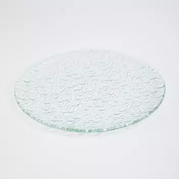 Блюдо круглое прозрачное «Натура», 28 см, BDK Glass