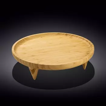 Блюдо круглое Wilmax England, на ножках, 35.5 см