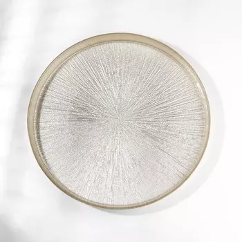 Блюдо «Кувшинка Нимфея», стеклянное, d=32 см