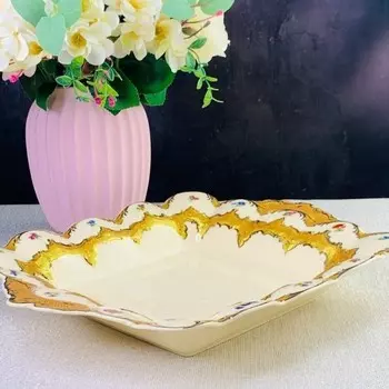 Блюдо квадратное Lenardi «Оливия», с ручками, размер 30.5х30.5 см