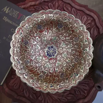 Блюдо «Живая изгородь», 6.52020 см, латунь, цветная эмаль, МИКС