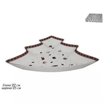 Блюдо Lenardi «Новый год», размер 25.5х21 см