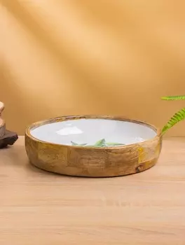 Блюдо «Лимоны», 25.525.56 см, дерево манго