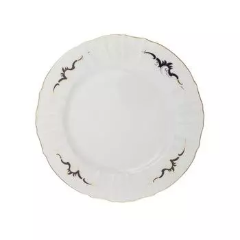 Блюдо мелкое Bernadotte, декор «Синие вензеля» 30 см