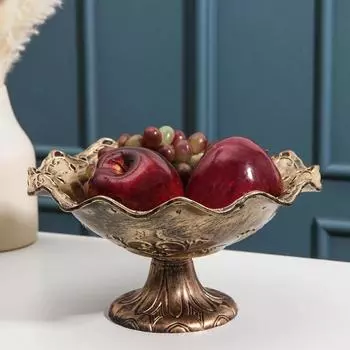 Блюдо на ножке, 26 см, цвет МИКС