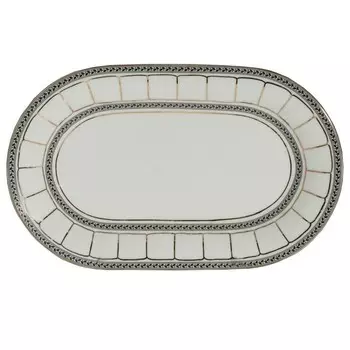 Блюдо овальное 28 см, Berni, декор «Дипломат»
