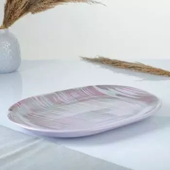 Блюдо "Овальное" 31х22см, лаванда