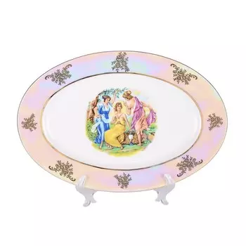 Блюдо овальное Cmielow Астра «Мадонна», длина 23 см