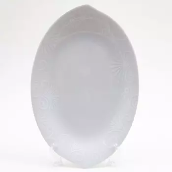 Блюдо овальное Cmielow Happa «Тиснение Antonella», длина 26 см