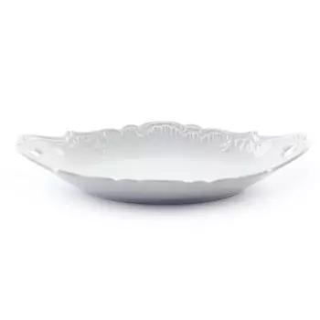 Блюдо овальное Cmielow Rococo, с ручками, длина 25 см