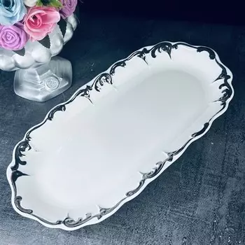 Блюдо овальное Lenardi Argento, длина 37 см