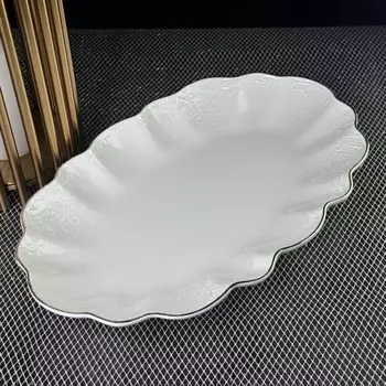 Блюдо овальное Lenardi Maria Gold, длина 35 см