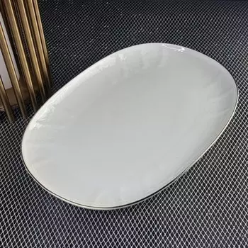 Блюдо овальное Lenardi Maria Gold, длина 46 см