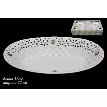 Блюдо овальное Lenardi «Северное сияние», длина 36 см