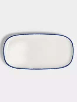 Блюдо овальное Magistro Blue Lagoon, 34.917.31.9 см, фарфор, белое