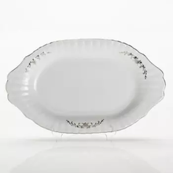 Блюдо овальное «Платиновый вензель» 33 см