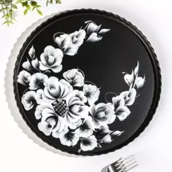 Блюдо Патиссэри «Нежная роза», d=28 см