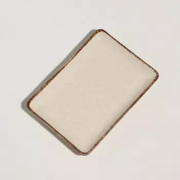 Блюдо «Pearl», 1813см, бежевое, фарфор