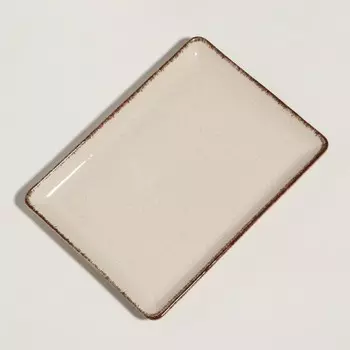 Блюдо фарфоровое Pearl, 2317см, бежевое