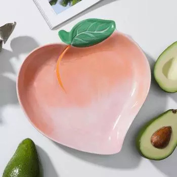 Блюдо керамическое «Персик», 23,522,5 см