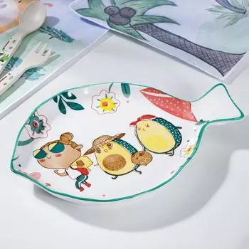 Блюдо керамическое «Прогулка авокадо», 2316 см