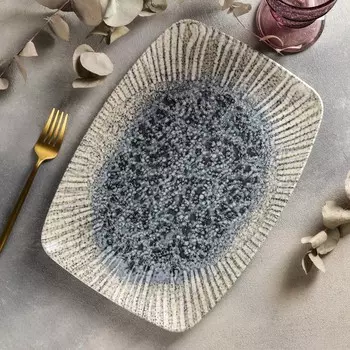 Блюдо прямоугольное Iris Blue, 3223 см