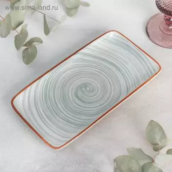 Блюдо Доляна «Искушение», 20112 см, прямоугольное, керамика, серое