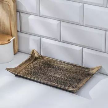 Блюдо прямоугольное «Колос», 28×17×2,5 см, цвет МИКС