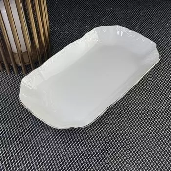 Блюдо прямоугольное Lenardi Maria Gold, длина 30 см