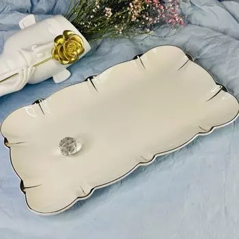 Блюдо прямоугольное Lenardi «Жемчуг», длина 35.5 см