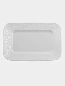 Блюдо сервировочное Magistro Fray, прямоугольное, 3121.11.8 см, фарфор, белое