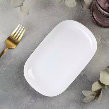 Блюдо прямоугольное «Селина», 1811.21.8 см, белое