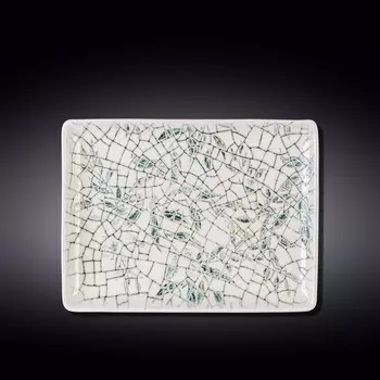 Блюдо прямоугольное Wilmax England Olive Green, размер 30x23 см