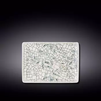 Блюдо прямоугольное Wilmax England Olive Green, размер 23.5x17 см