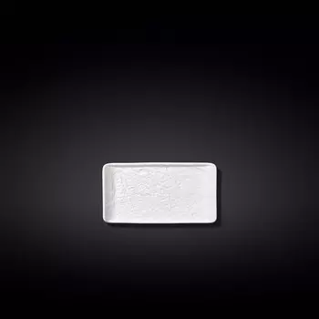 Блюдо прямоугольное Wilmax England WhiteStone, размер 15x8 см