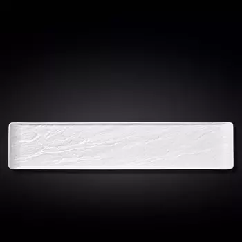 Блюдо прямоугольное Wilmax England WhiteStone, размер 46.5x9.5 см