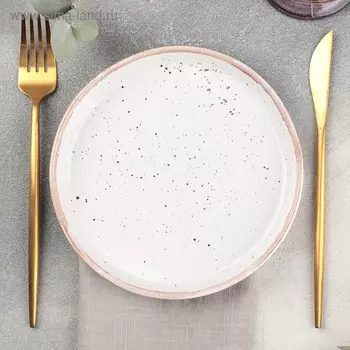 Блюдо фарфоровое Punto bianca, d=17,5 см