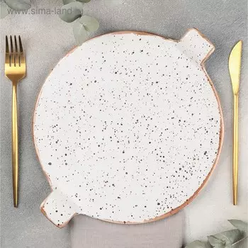 Блюдо фарфоровое Punto bianca, d=25 см