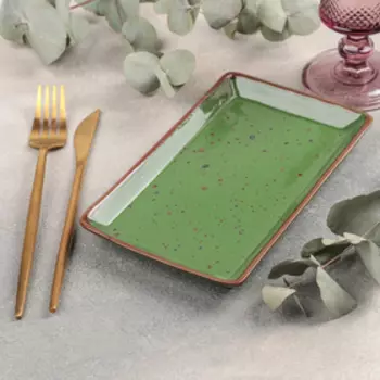 Блюдо Punto verde, 12×20,5 см