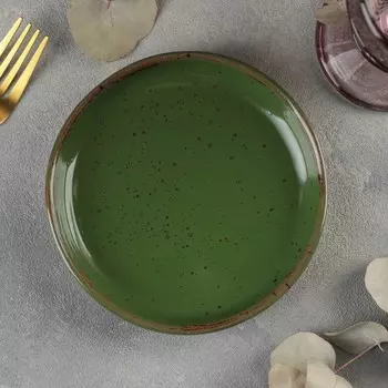Блюдо фарфоровое Punto verde, d=13,5 см