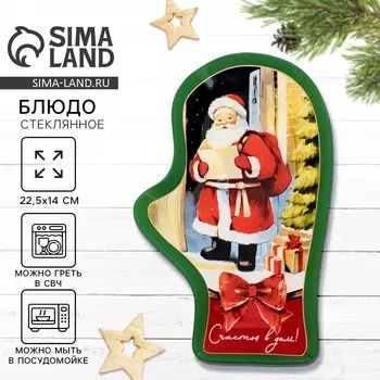 Блюдо новогоднее «Счастья в дом», 22.5142 см