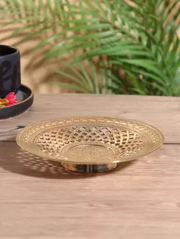 Блюдо сервировочное «Ажурное», латунь, 17173 см