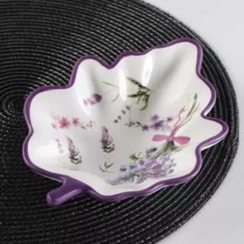 Блюдо сервировочное Доляна «Лаванда», 21154,5 см, цвет белый