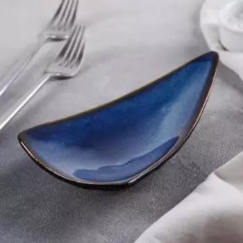 Блюдо керамическое сервировочное «Лунная тропа», 19,510,5 см