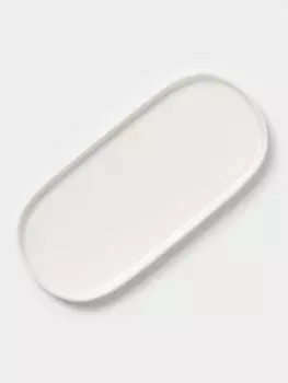 Блюдо сервировочное Magistro White Snow, 24.5111.5 см, фарфор, белое