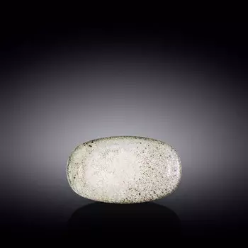 Блюдо суперэллипс Wilmax England Silver Moon, размер 16x9 см