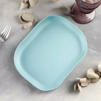 Блюдо «Ясный день», 23182,5 см, цвет голубой